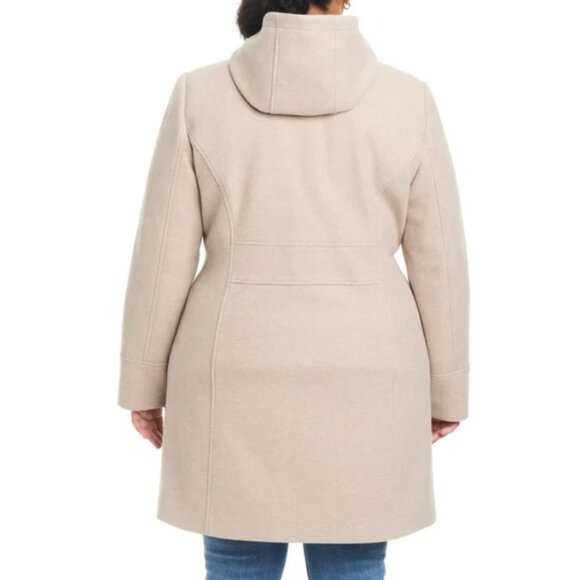 NWT Vince Camuto Ladies' Hooded Full-Zip Jacket, Tan (Oatmeal) - Picture 8 of 11